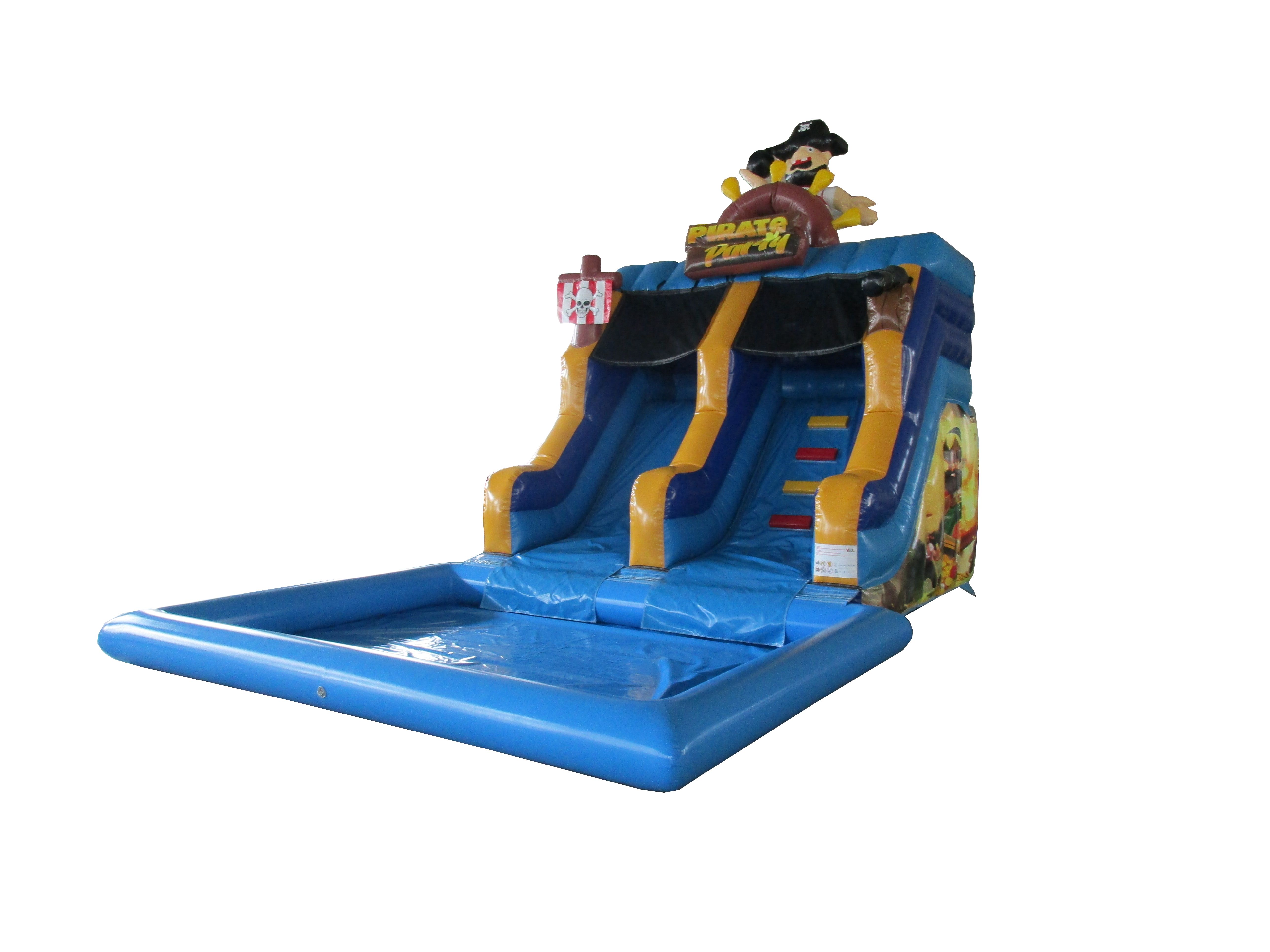 Kleine Rutsche mit Pool Pirat